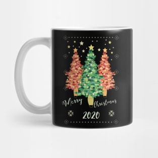 Christmas tree face mask Mug